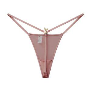 BUNNY silky G-string sexy thong in rose gold / dusty pink